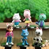 6pcs set PVC Gabby Dollhouse Figure Toy Mercat Cartoon Stuffed Animals Smiling Car Cat Hug Gaby Girl Dolls Kids Birthday Gifts 1