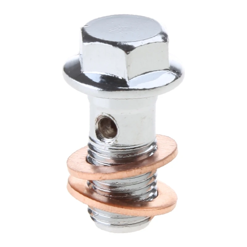 

Motorcycle- Brake System Inserts Hose End Fitting Straight Connector Dropship