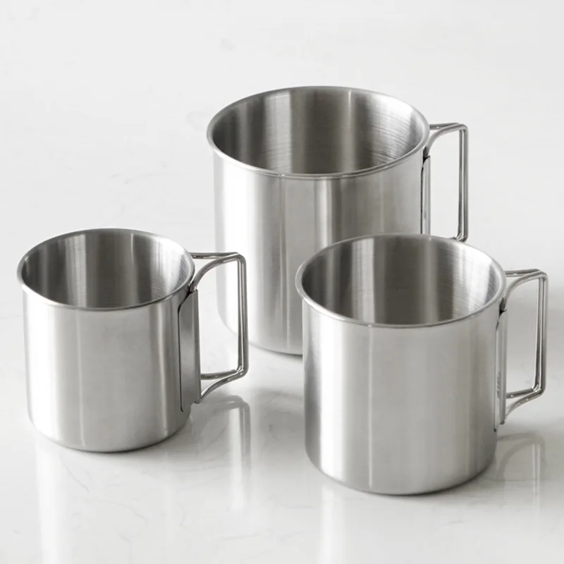 Stainless Steel Camping Cup 250/350/500ml 4