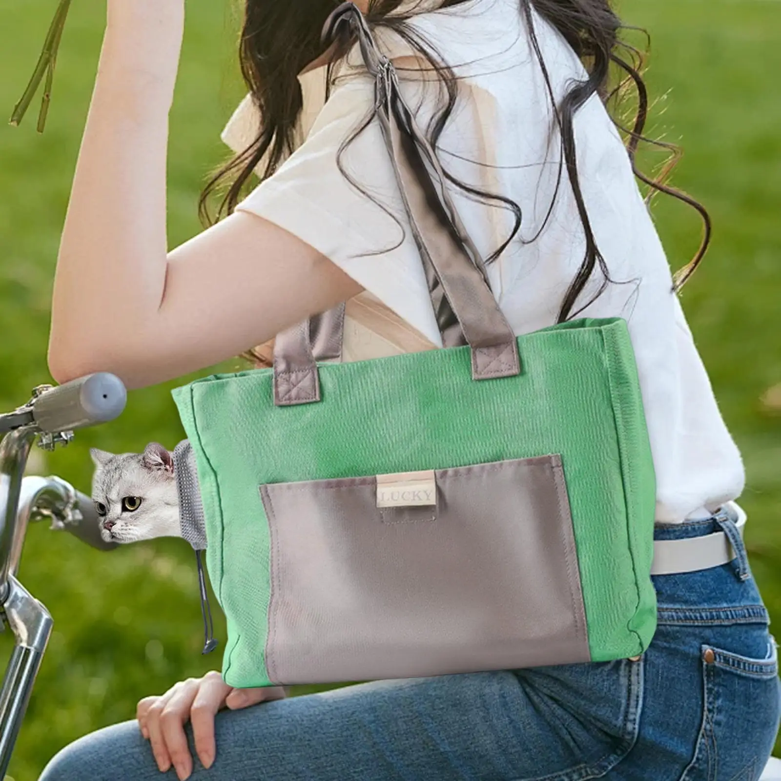 Title 3, Cat Carrier Bag Breathable Cat Handbag for Kitt...