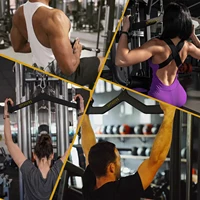 Home Gym Fitness Lat Pull Down Bar LAT Pulldown Attachments for Cable Pulley System Machine Back Tricep Bar Strength Training - Image 5