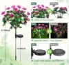 LED Azalea Solar Flowers Lights IP65 Waterproof Outdoor Landscape Light for Lawn Patio Garden Path Decorative Lighting Best Gift 5
