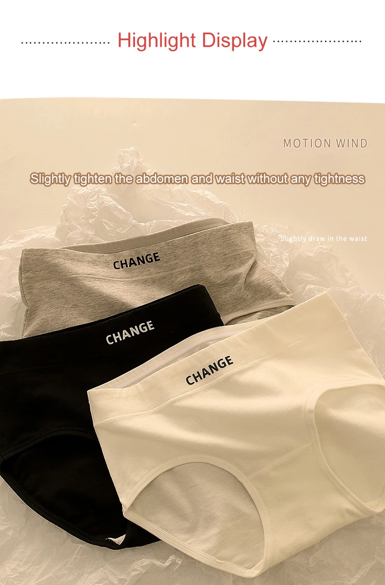 High Waisted Panties - Soft Cotton Spandex Briefs | Breathable Comfortable Underwear