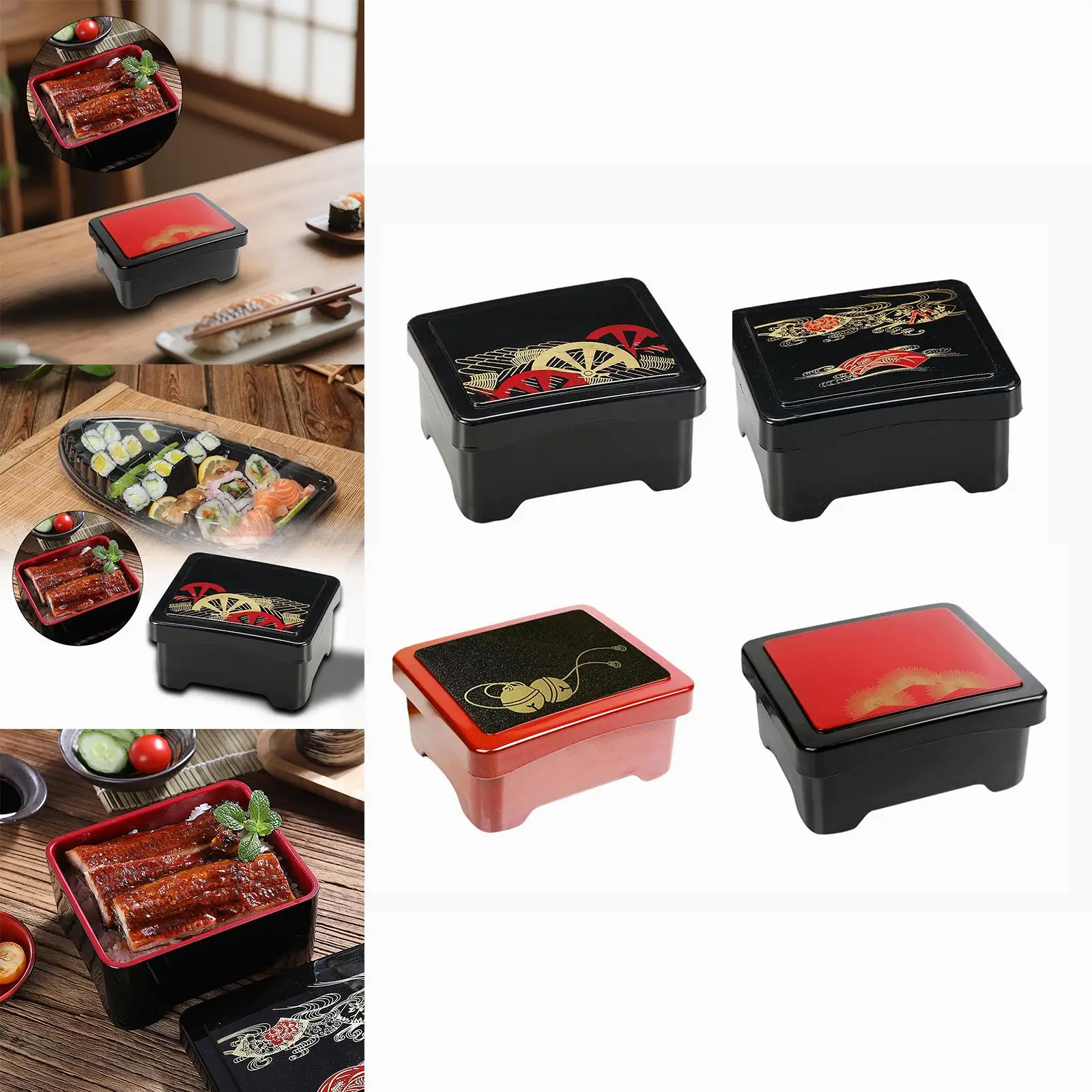 Unadon Box Airtight Lid Reusable Sushi Container Food Container Japanese Lunch Box for Dinner Sushi Dried Fruit Dessert Travel Unadon Box Airtight Lid Reusable Sushi Container Food Container Japanese Lunch Box for Dinner Sushi Dried Fruit Dessert Travel