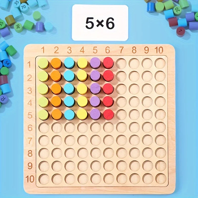 99 Multiplication Table Math Toy Arithmetic Teaching Aid Montessori Educational Wooden Toys For Kids Children Gifts