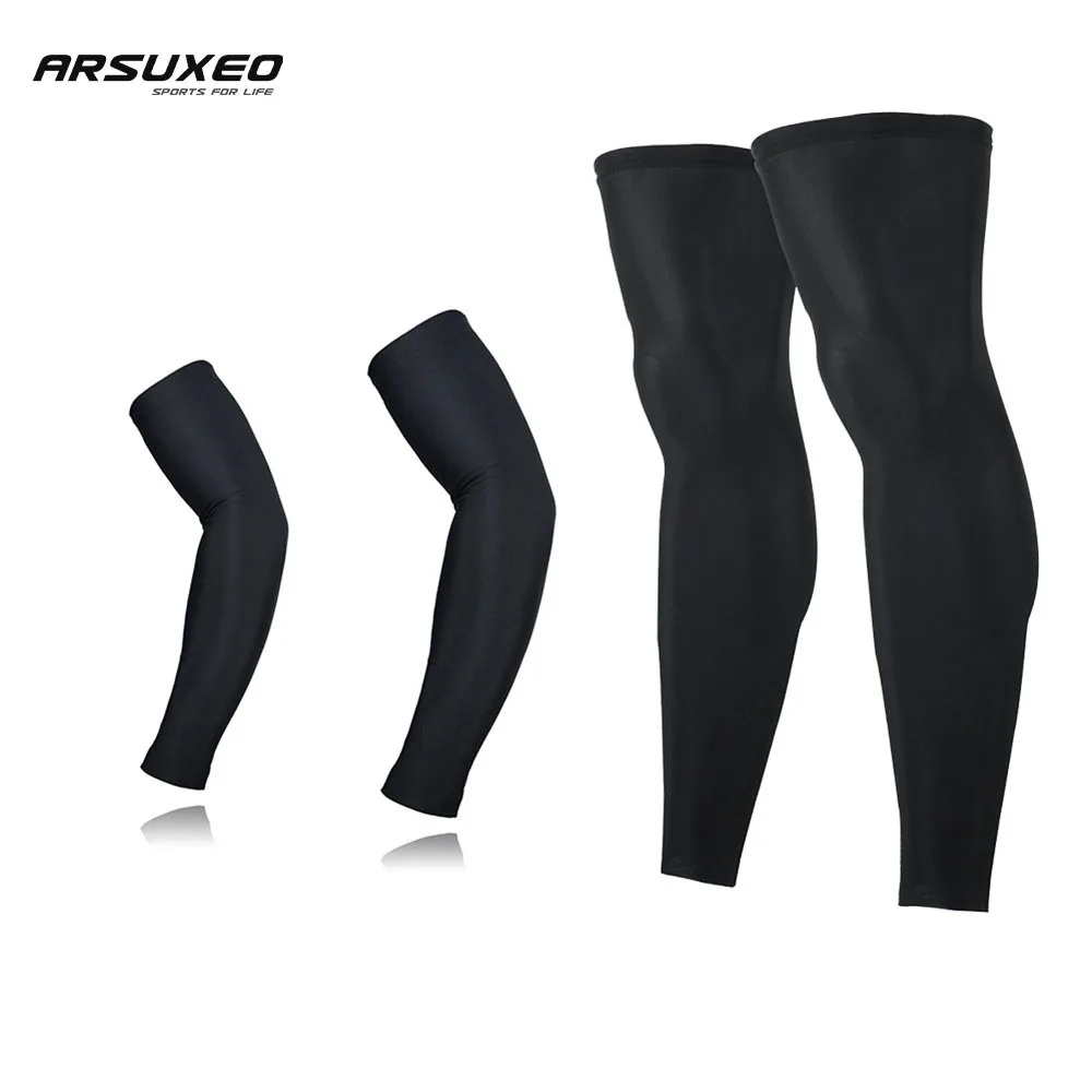 

ARSUXEO UV Protection Arm Sleeves Leg Sleeves Women Men Quick Dry Breathable Outdoor Sports Running Cycling Fishing Basketball