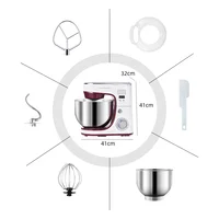 Электрический кухонный блендер SUNATUR: настольный миксер с планетарной взбивалкой, поддерживает смешивание теста, процессор для бытовой техники — изображение 6