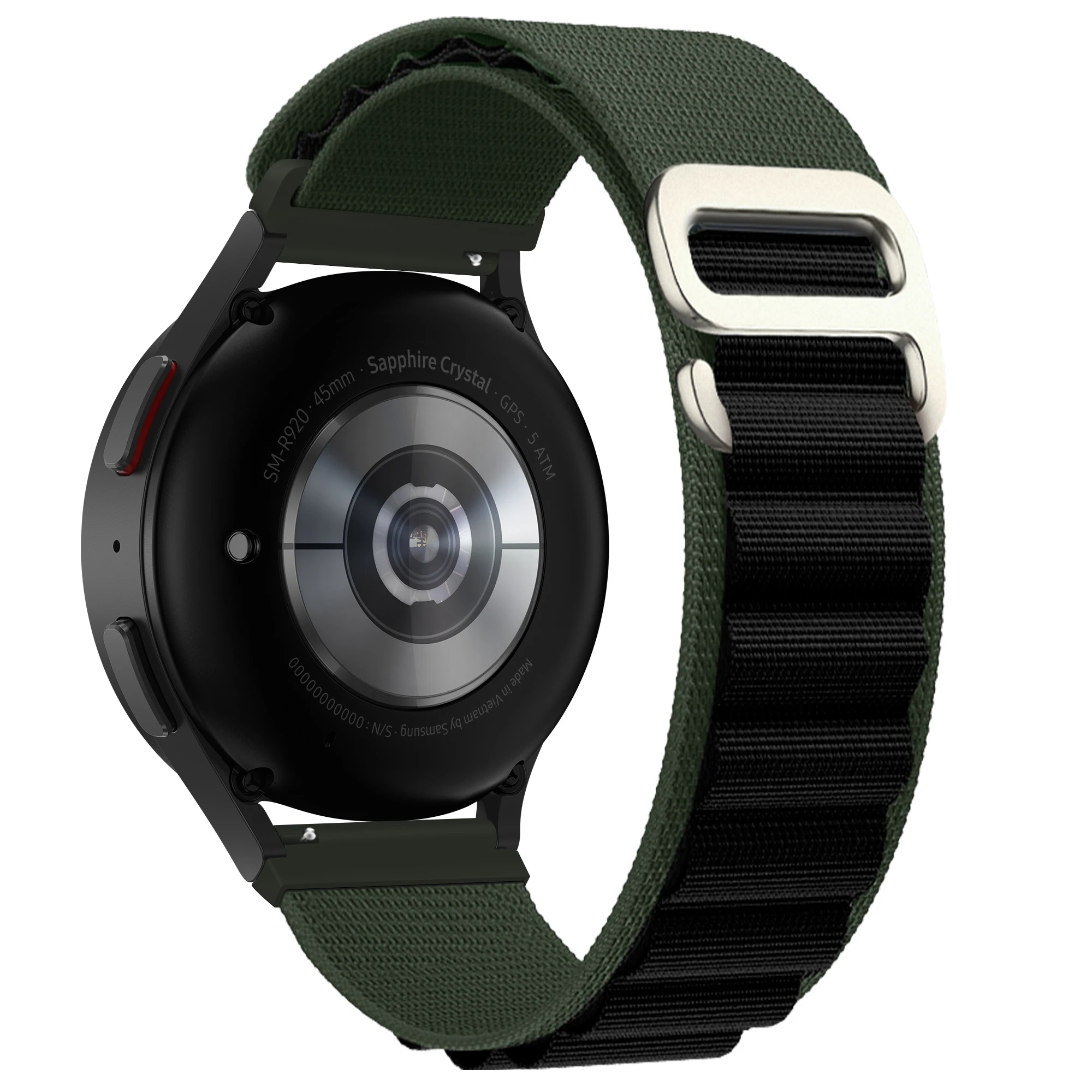 Alpine Loop Nylon Watch Strap - 20mm/22mm Adjustable Band