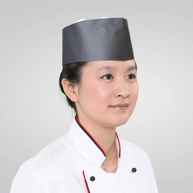 주방의 위생과 스타일을 위한 일회용 검은색 모자