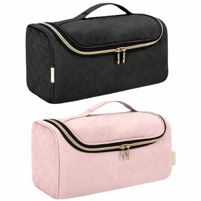 Portable Cosmetic Bag Large Capacity Dustproof Travel Makeup Organizer Multipurpose Storage Box For Men Women Toiletry Sundries