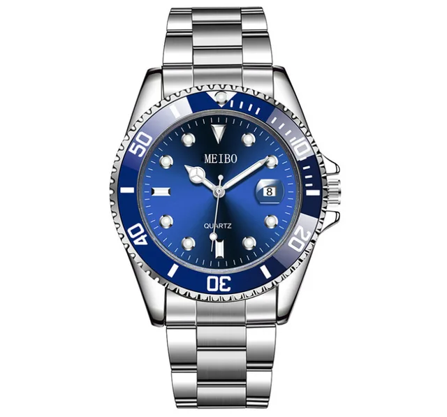 New Fashion Men Luxury Calendar Quartz Watch Mens Famous Stainless Steel - Image 4