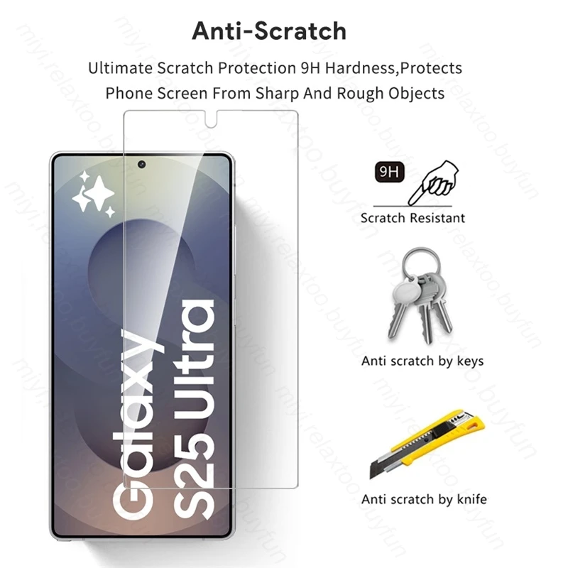 4-in-1 Tempered Glass Phone Case with Fingerprint Unlock and Camera Protection
