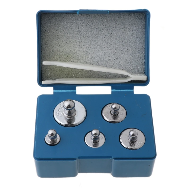 5Pcs 105 그램 정밀 교정 스케일 무게 디지털 세트 5g 10g 2x20g 50g