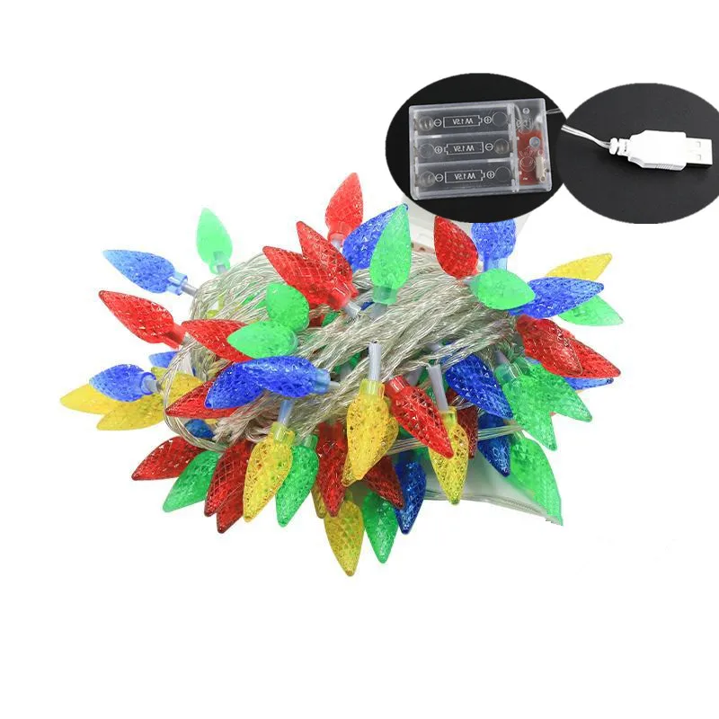 RGB Indoor LED Fairy String Lights, Battery & USB Powered Decor for Rooms, Parties, and Holidays