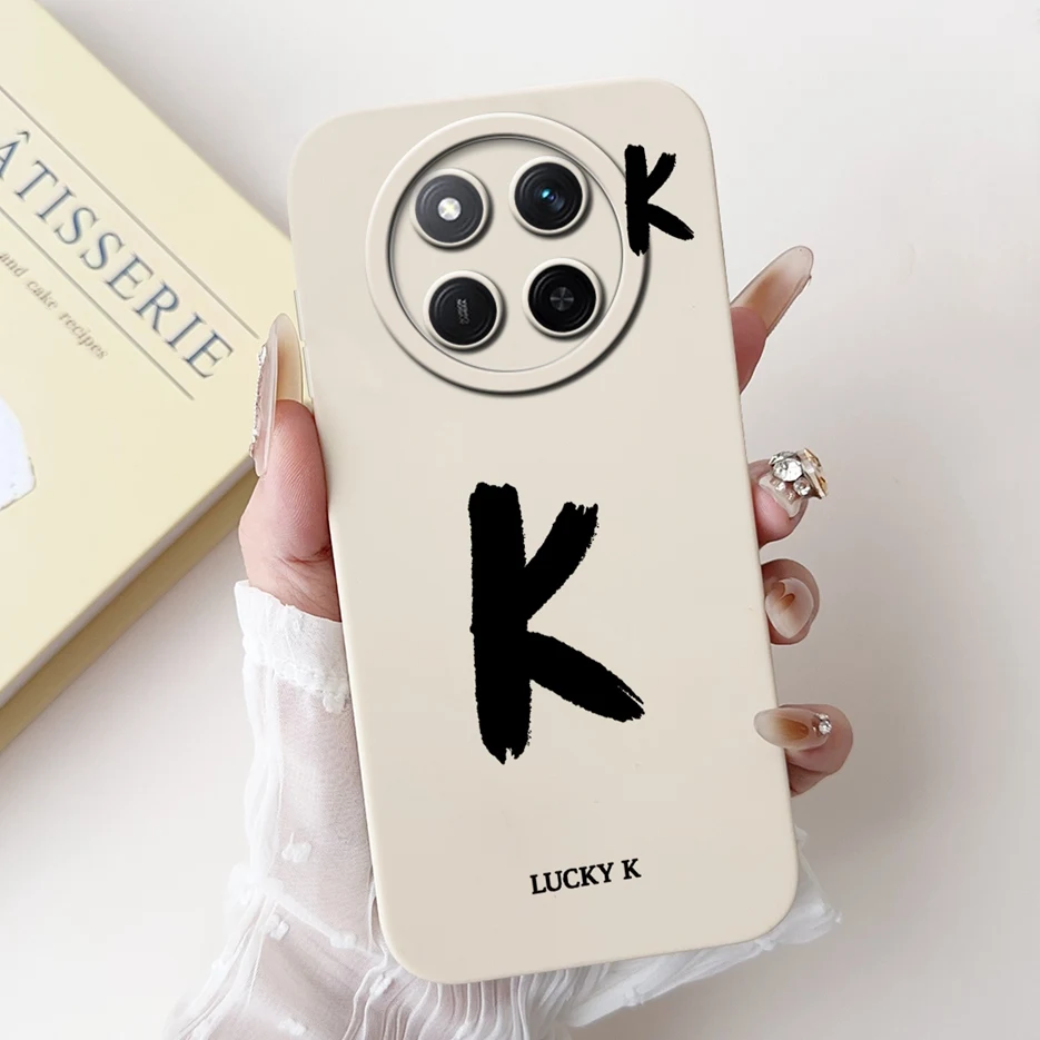 Cute Lucky Letters Soft Silicone Case - Stylish Protective Cover