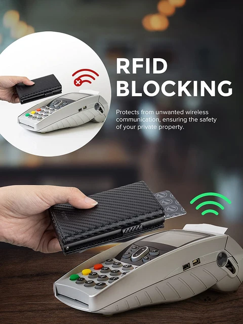 RFID 차단, 신용 카드 홀더, 동전 수납 공간