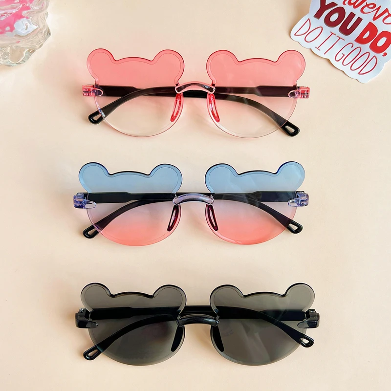 Kids Sunglasses Children Girls Beautiful Bear Shape Colors UV400 Sunglasses Baby Cute Outdoor Sun Protection Sunglasses Girl Sun Glasses