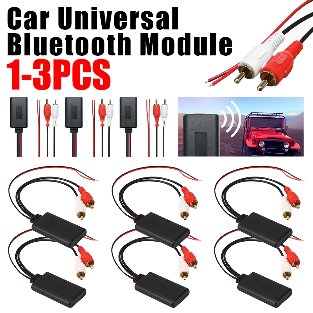 Car Universal Wireless Module Music Adapter Rca Aux Audio Cable Stereo 2rca 1-3PCS bluetooth audio adapter wireless audio adapter