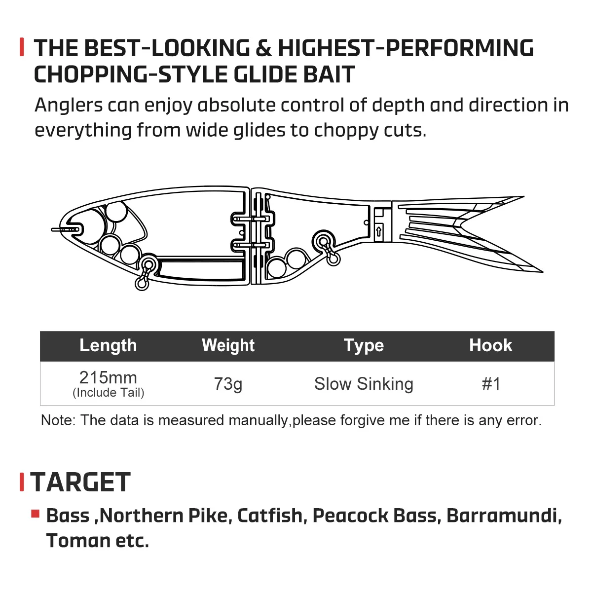 Leurre TYG Crappie Glide 5,5 Pouces - Swimbait Coulant - Crappie Candy Blanc