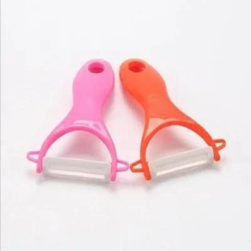 Kitchen Vegetable Fruit Ceramic Peeler Cooking Tools Potato Peelers Ceramic Peeler Household Convenience Small Tool Random Color