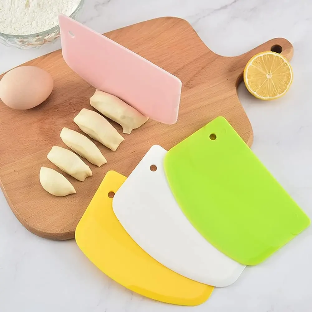 Dough Scraper Spatula Easy To Store Silicone Material Cake Cream Baked Bread Household Smooth Edge Spatula Baking Pastry Tools cream spatula silicone spatula dough scraper cake scraper silicone scraper cake spatula kitchen spatula silicone cookware