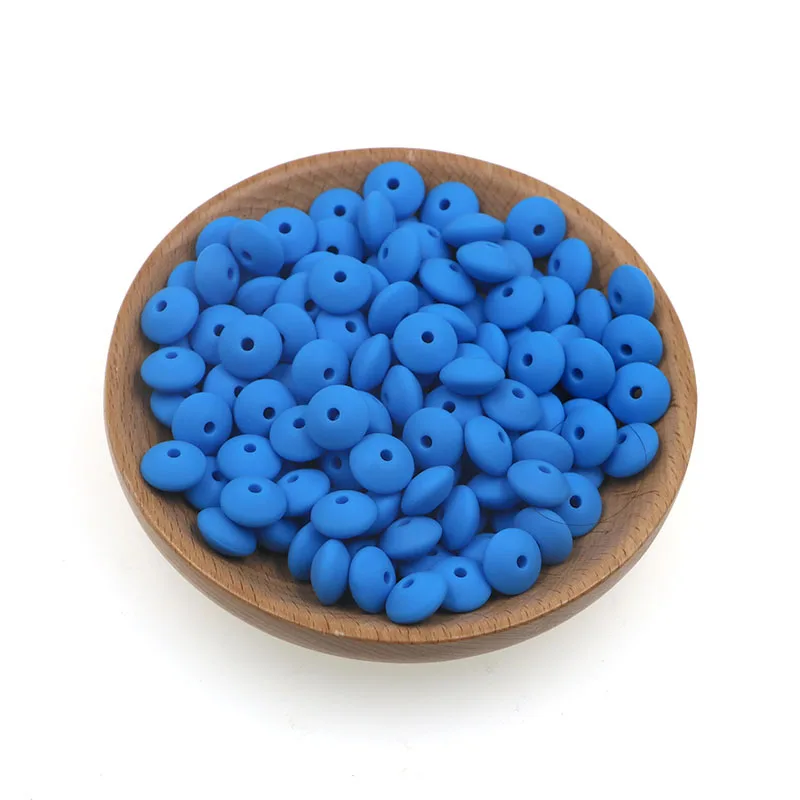 Silicone Lentil Spacer Beads for DIY Accessories (12mm, Multiple Quantities Available)
