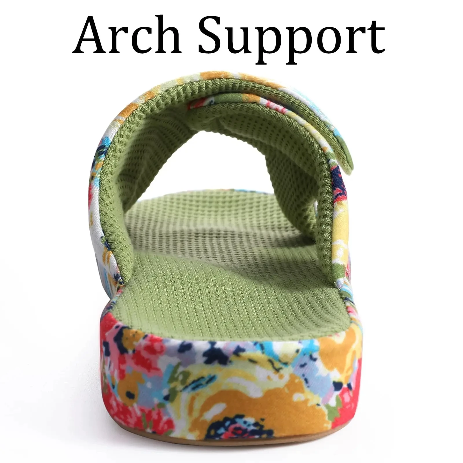 Shevalues Open Toe House Slippers For Women Breathable Waffle Indoor Cotton Slippers with Arch Support Slip-On Soft Sole Slides - 5