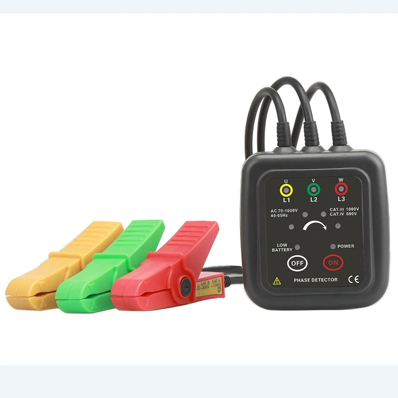 70 Base Phase Meter, AC70-1000V ETCR1000C Phase Sequence Detector Non Energy Magnet Motor
