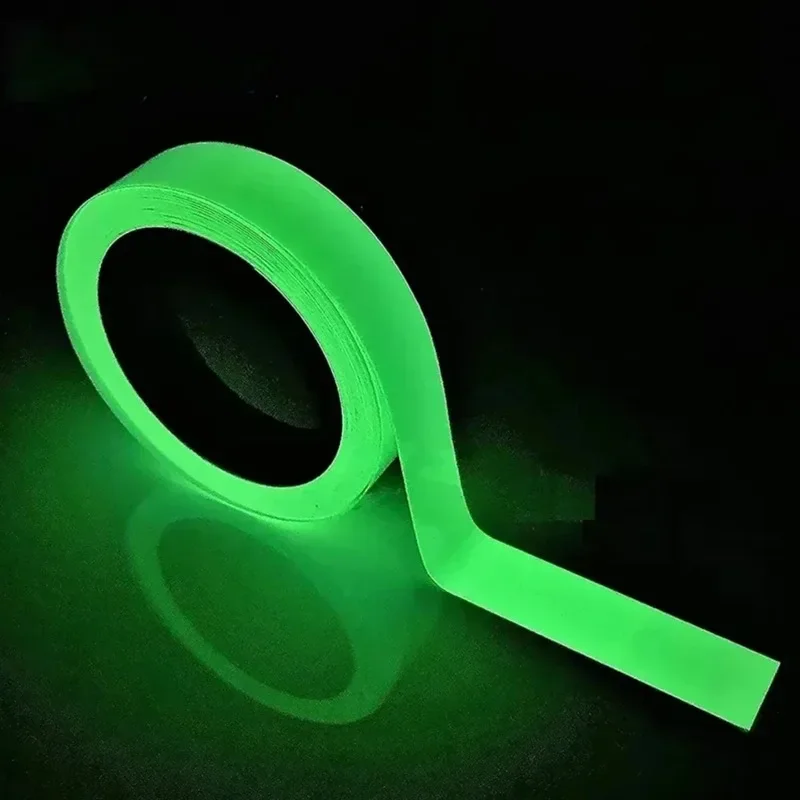 Glow in the Dark Double Sided Tape Waterproof Cut Kitchen Cabinet Storage Adhesive Fluorescent Fluorescence Stairs Fireproof