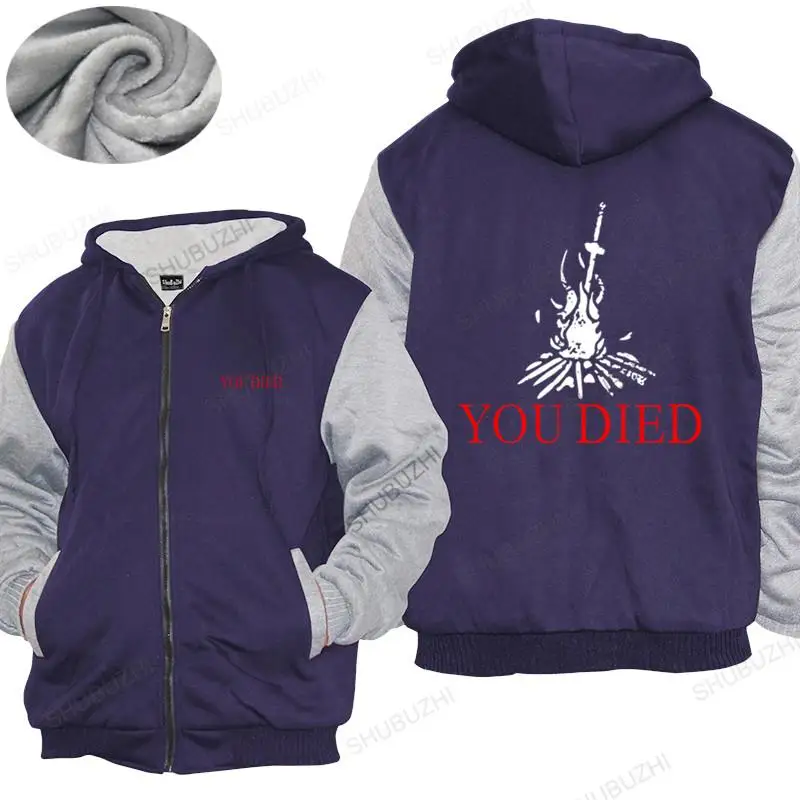 Sei Morto Dark Souls Felpa Con Cappuccio Spessa Firelink Shalter Dark Gamer Nerd Souls Game Sun Men Cotton Fashion Warm Coat Felpa Con Cappuccio Inver