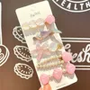 5 Pcs Cute Hair Clip Set Bangs Hairpin Mermaid Shell Starfish Pearl Sea princess Baby Girl Barrettes Hair Accessories 6
