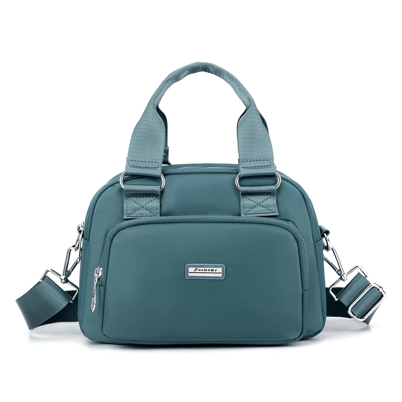 Women's Shoulder Bag - Crossbody Bag with Adjustable Shoulder Strap, Multi Layer, Handheld Bag, Solid Color, Elegant Style