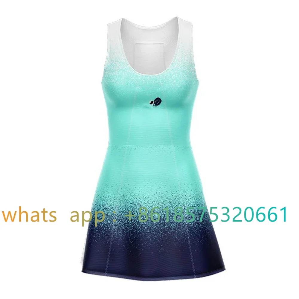 Women Sleeveless Beach Tennis Dress Shorts Suit Vestido De Tenis Mujer Outdoor Fitness Golf Volleyball Skirts Sportswear Skirt
