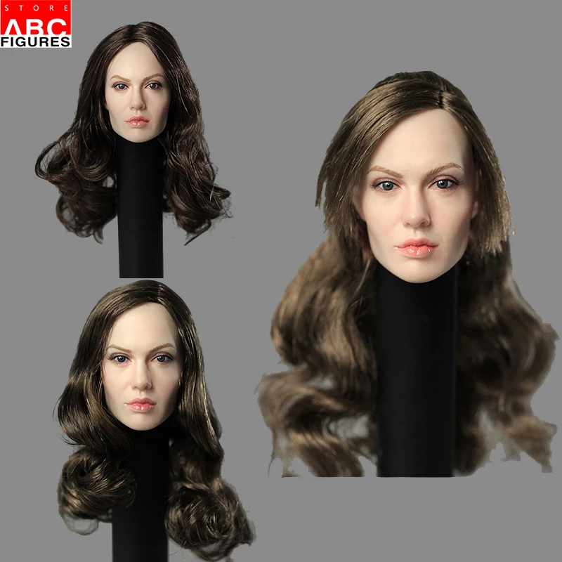 

WOW 1/6 Female Figure Angelina Jolie Head Carving Fit 12 Inch Action Figure Model Accessories In Stock