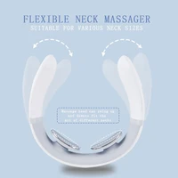 Electric Neck Massager USB Charging Portable Cervical Massage Device for Work, Travel, Portable Operation Simple White 3