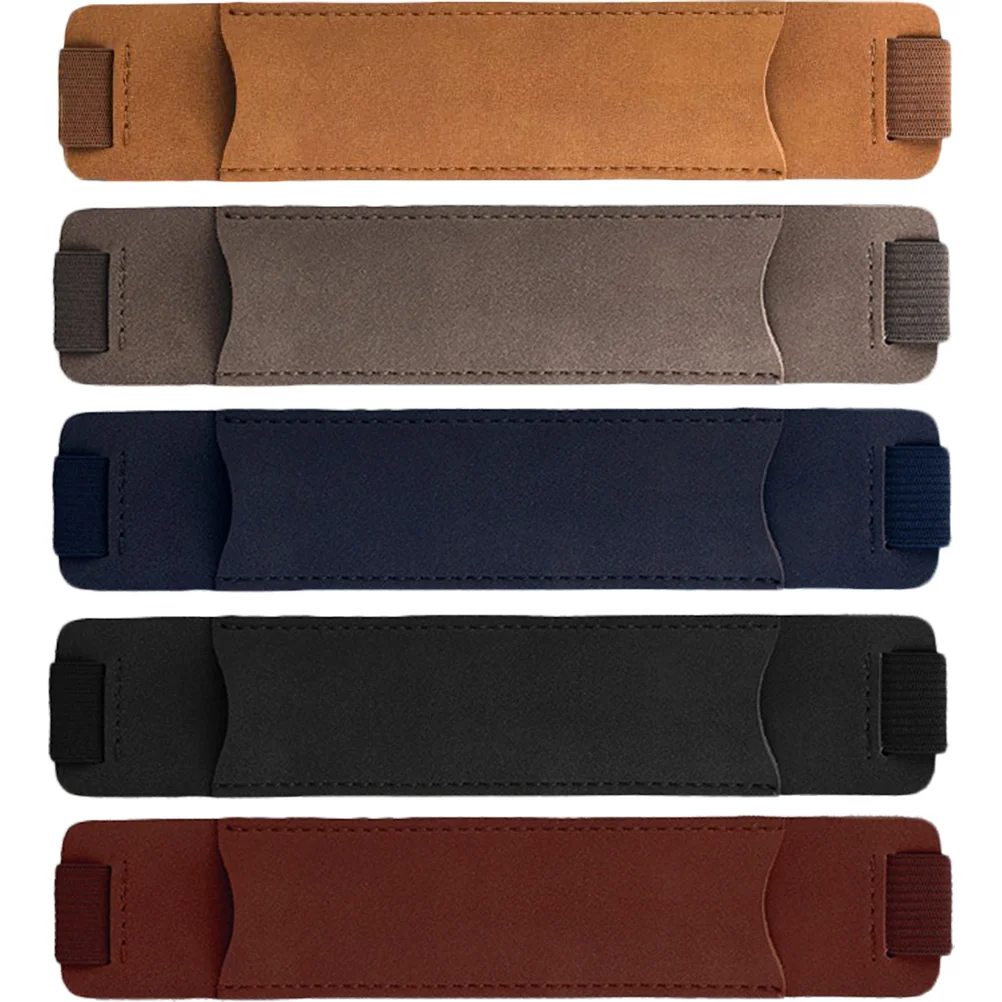 

5pcs Elastic Notebook Pen Holder PU Pen Holder Sleeves with Elastic Band