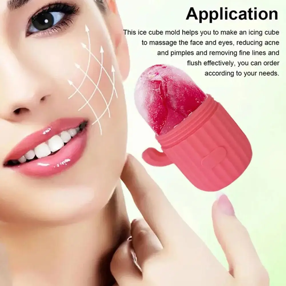 Cactus Roller Cura Della Pelle Bellezza Lifting Contouring Ice Silicone Face Ice Balls Vassoi Strumento Massaggiatore Per La Pelle Cura Cube Glo Y1P0