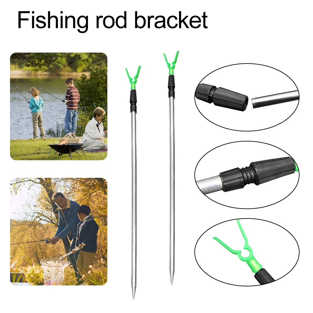 50-80cm Adjustable Fishing Bankstick Extending Rod Rest Telescopic