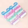 50/5Pcs Plastic Nail Brushes Mix Color Nail Hand Scrubbing Cleaning Brush Dust Cleaner Nail Art Manicure Soft Remover Tools 3