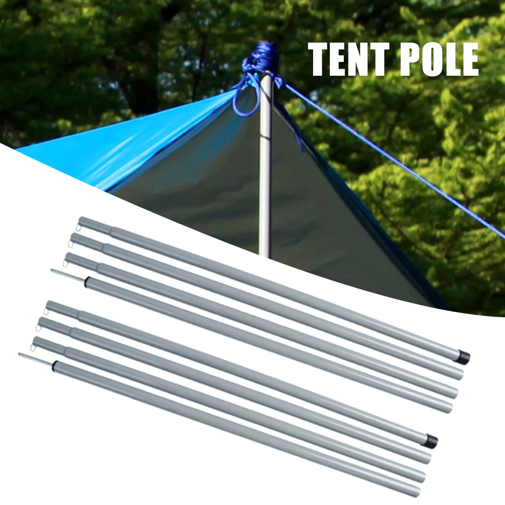

Outdoor Tent Canopy Tarp Poles Trail Sun Shade Awning Shelter Iron Canopy