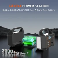 Centrale électrique Portable 100W 24000mAh LiFePO4, générateur solaire 220V/110V, stockage d'énergie, alimentation pour le Camping 3