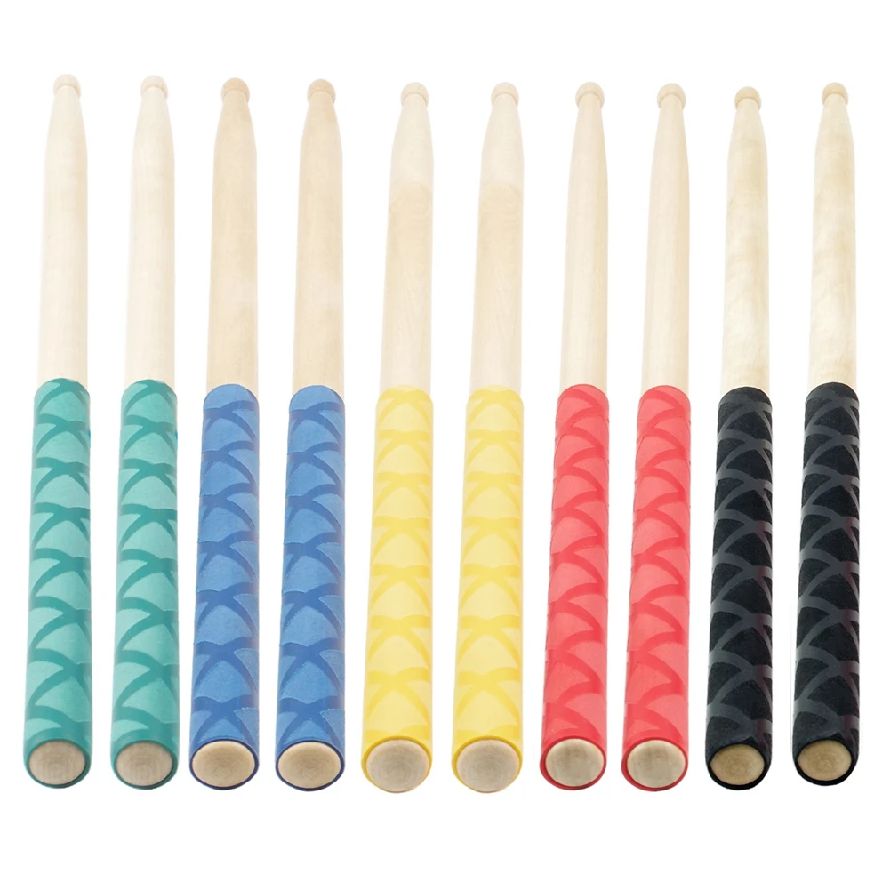 

2Pcs Drum Stick Grips Drumsticks Anti-Slip Sweat Absorbed Grip For 7A 5A 5B 7B Drumstick For Drummer Band Use For Fishing Rod