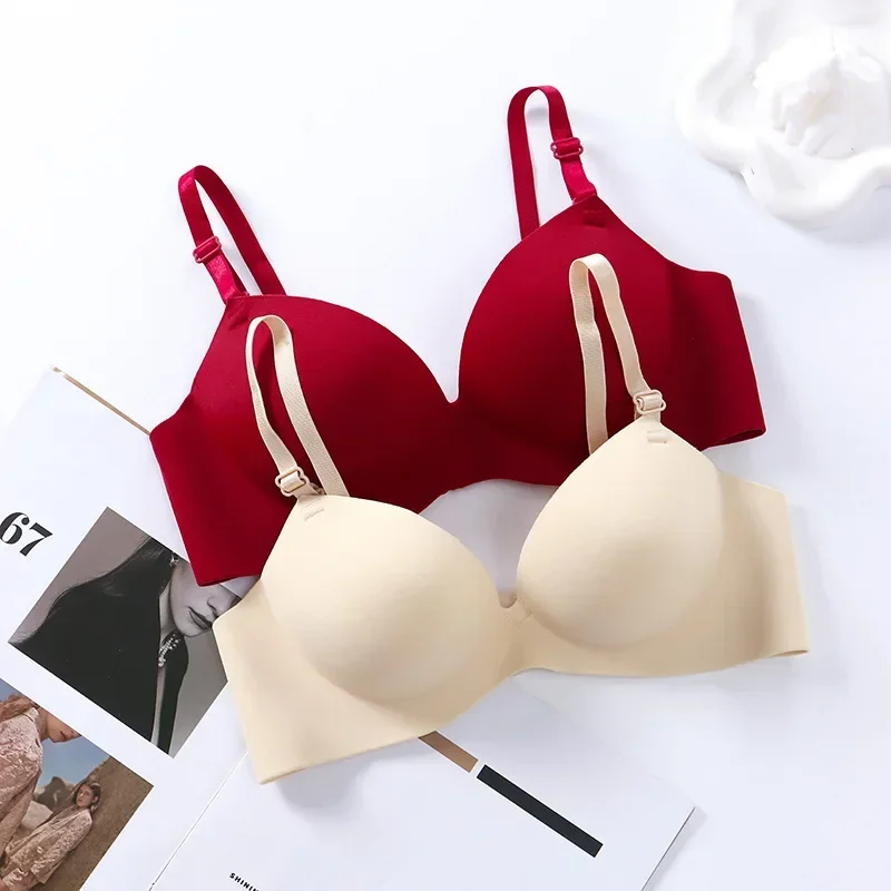 Frauen nahtlosen BH sexy Push-up Bra lette kein Draht Mädchen Studenten atmungsaktive Dessous Mode Tasse drahtlose weibliche Dessous – Detail 4