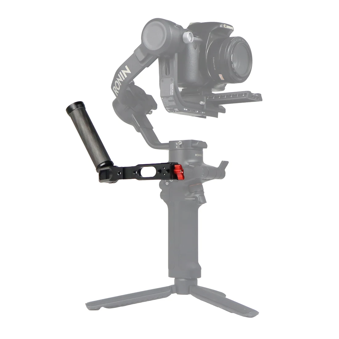 Carbon Fiber L Bracket Handle Grip Foldable Cold Shoe Mount Clamp for Ronin RS3