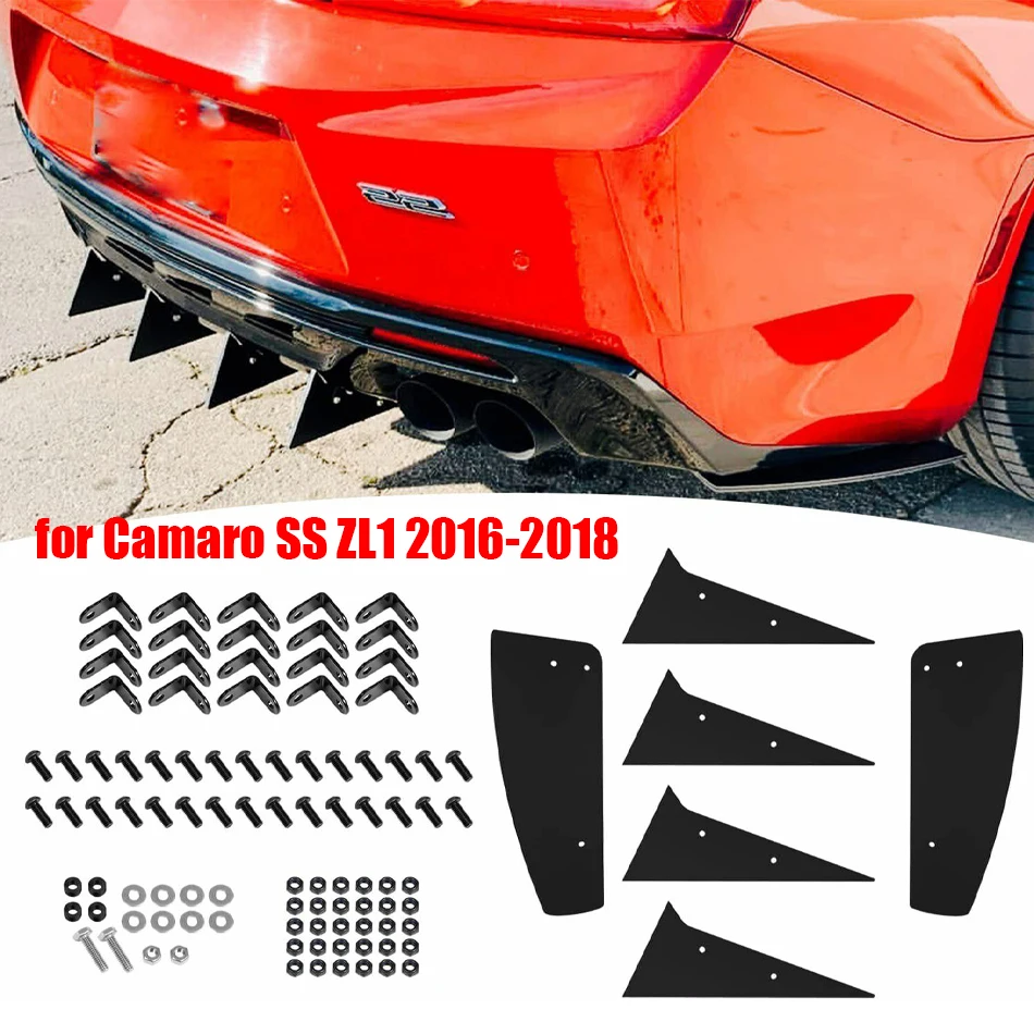 

Комплект задних диффузоров TM 6 шт. Для Camaro SS ZL1 2016-2018, алюминиевый состав, изготовленный с отличной производительностью, увеличивает силу потока