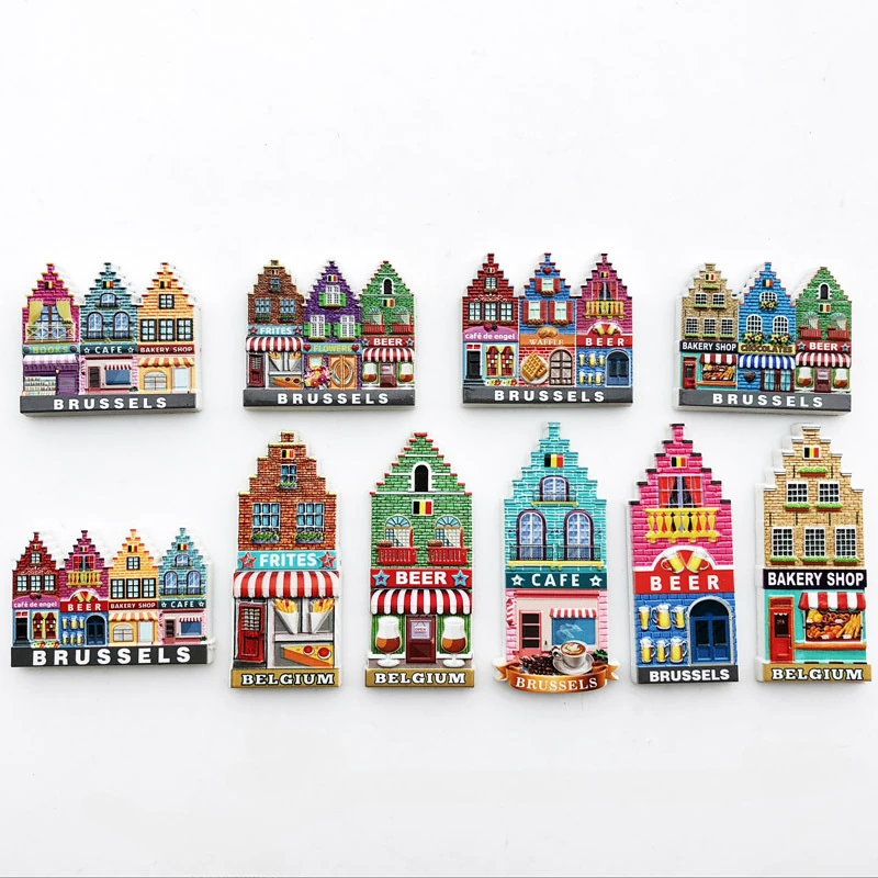 

Resin Refrigerator Sticker Brussels Belgium Refrigerator Magnet Refrigerator Magnetic Sticker Fridge Magnet Souvenirs Home Decor