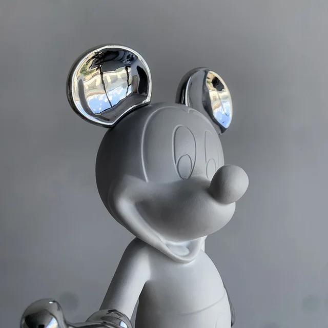 Fashion Electroplating Mickey Mouse Action Figure Simple Modern Collection  29cm Cartoon Model Toys Ornaments Minnie Mouse Statue - Diamond Painting  Cross Stitch - AliExpress