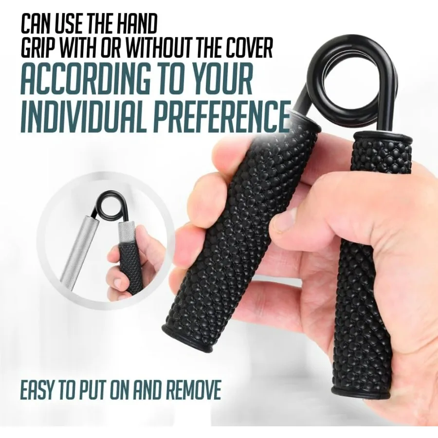 Metal Hand Grip Set, 100LB-350LB 6 Pack 50LB-350LB 7 Pack No Slip Heavy-Duty Grip Strengthener with Gift Box, Great Wrist & Fore