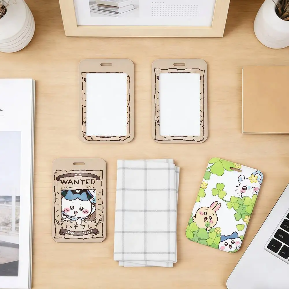 Cartoon Kawaii Badge Holder with Clear Window - ID Card and Credit Card Protector