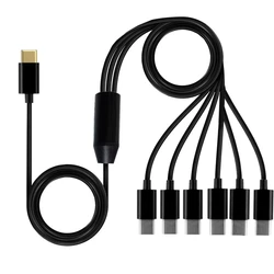 Versatile USB - C to USB - C Charging Cable with Splitter Adapter - Portable and Multi - Length Options (50cm)